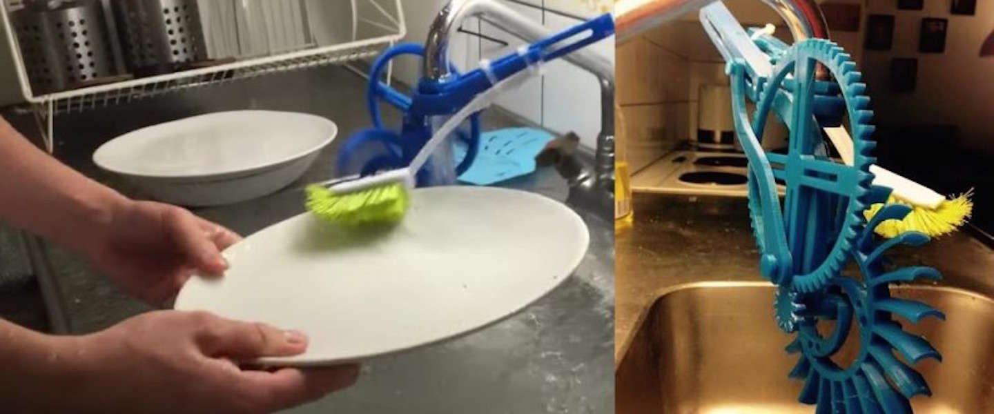 Student creëert vaatwasser met 3D printer