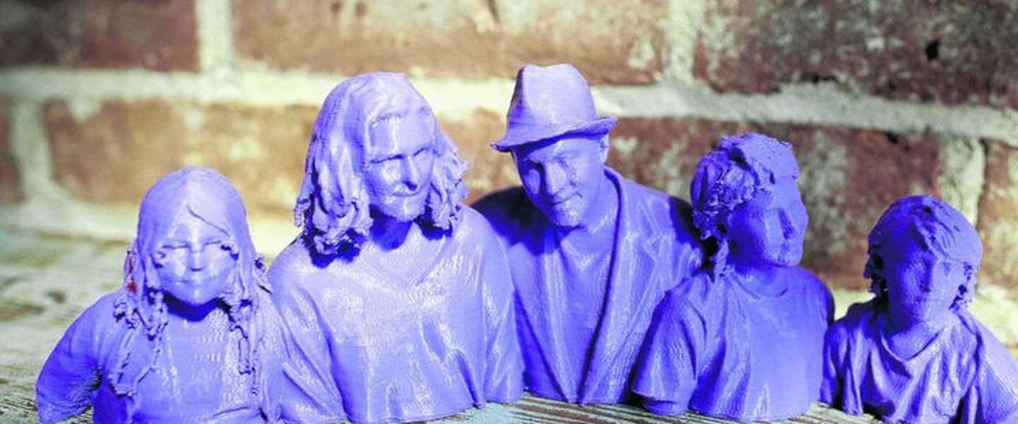 Het nieuwe familieportret, een 3D geprinte selfie!