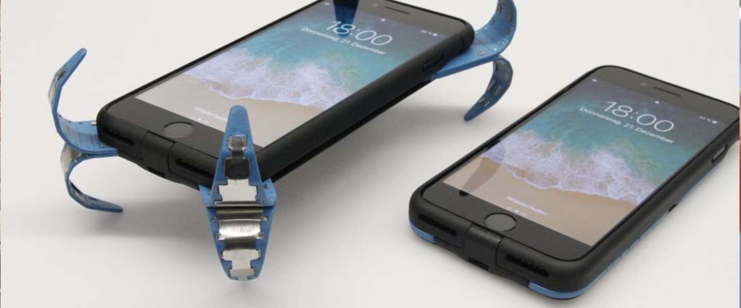 Heel gaaf: student maakt airbag-case voor je smartphone