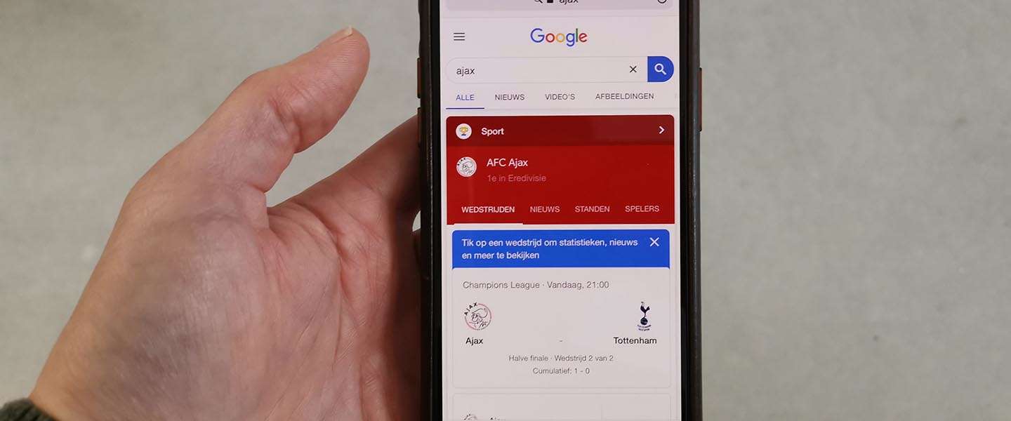 Succes in de Champions League; niet eerder was Ajax online zo populair