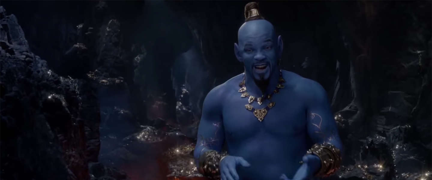 Nieuwe beelden tonen Will Smith als de Geest in Aladdin