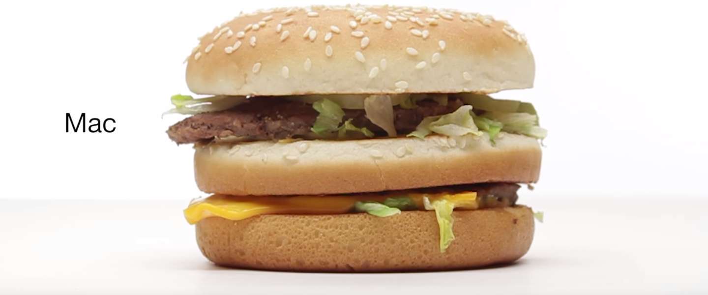 Als McDonald's zou adverteren zoals Apple, zou het er zo uitzien