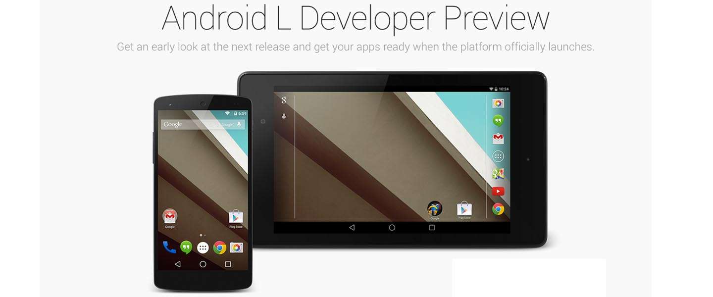 Developer preview van Android L is nu beschikbaar