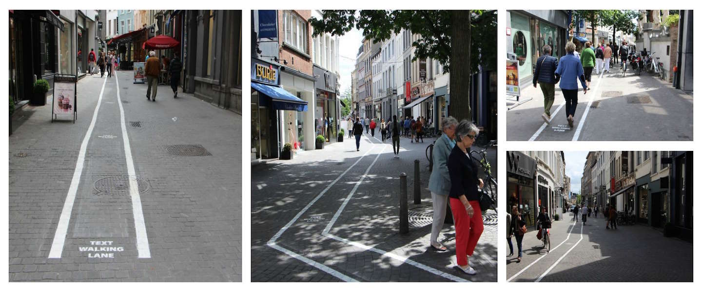 'Text Walking Lane' doet nu ook zijn intrede in Antwerpen