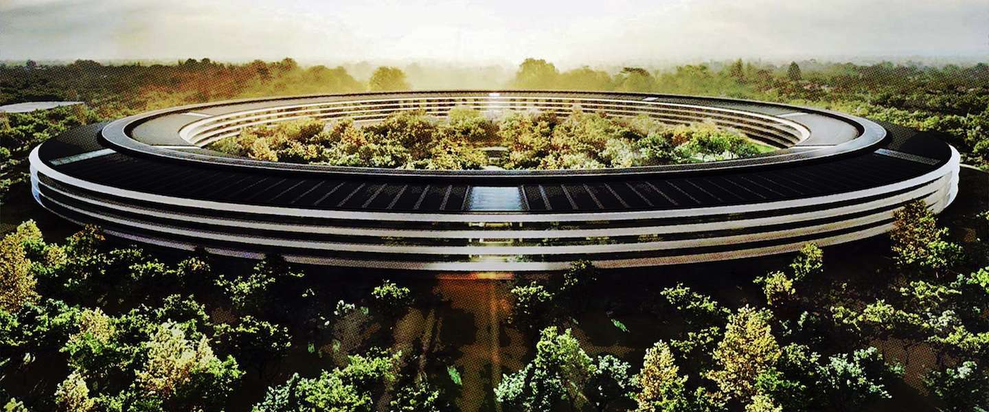 Nieuwe beelden opgedoken van de Apple Campus 2