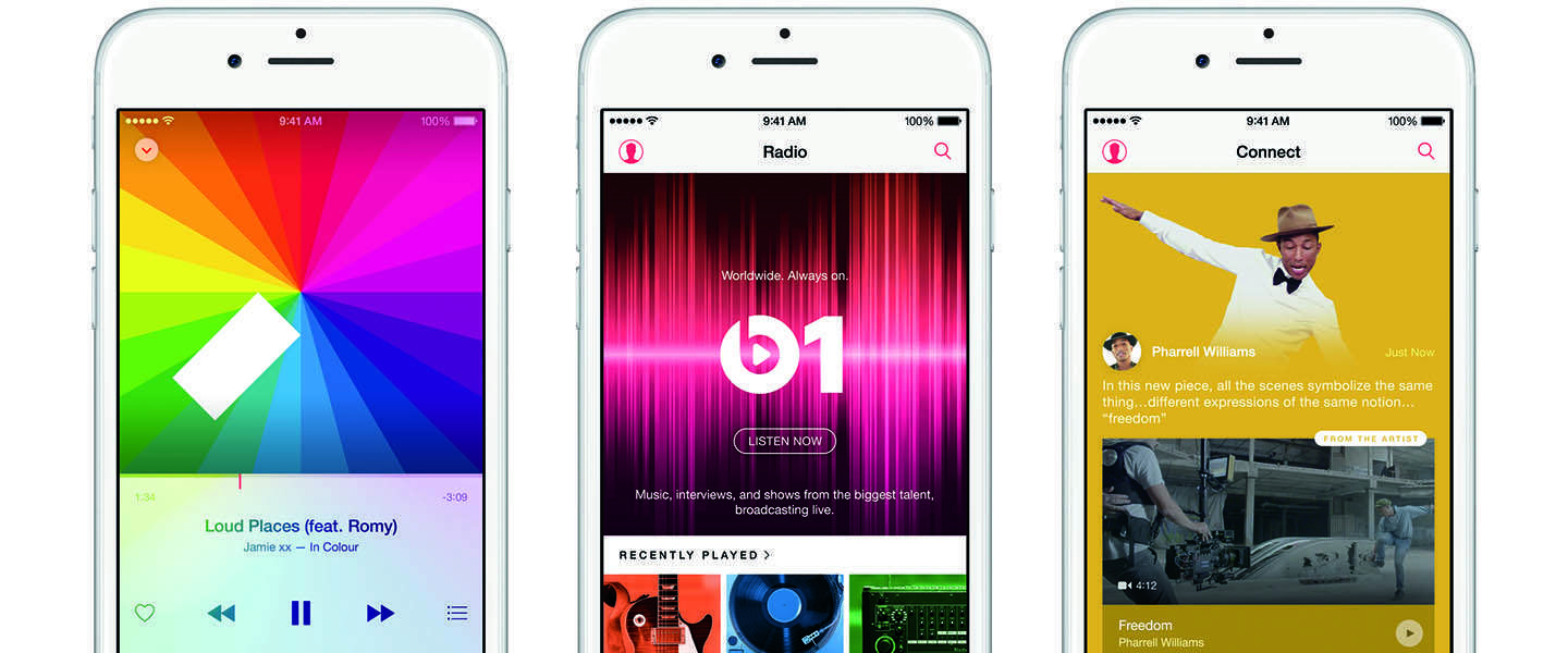 Apple Music streamt 'maar' tot 256kbps