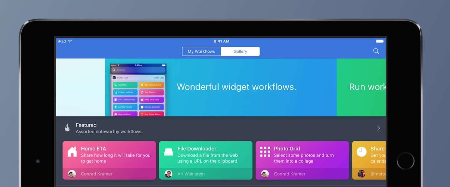Apple neemt Workflow over