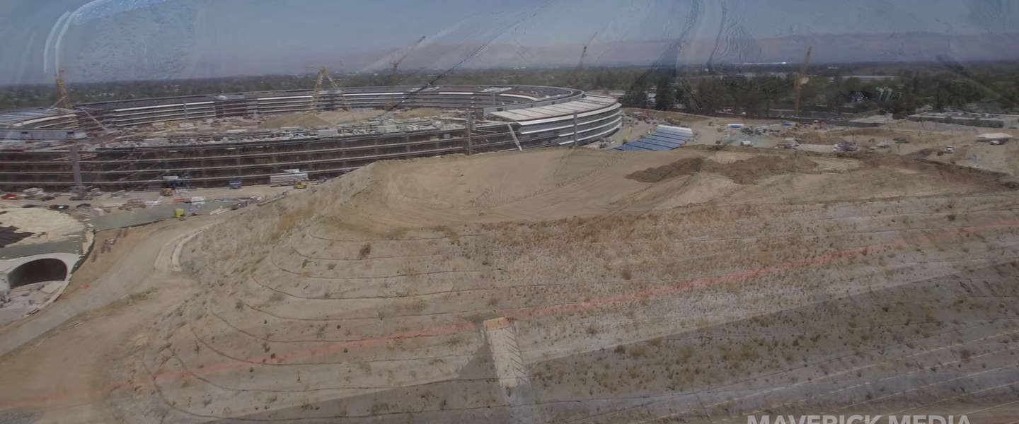 De bouw van Apple Park in zes minuten en 4K (video)