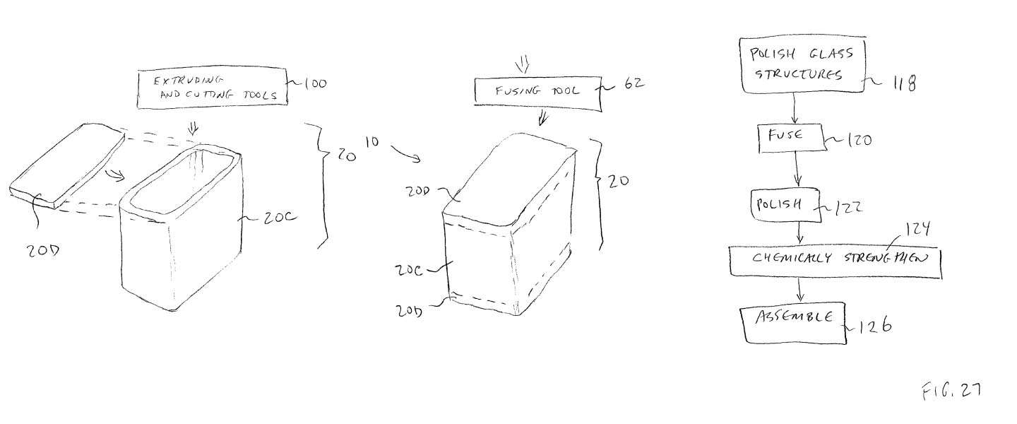 Apple patent voor geheel glazen iOS-apparaten
