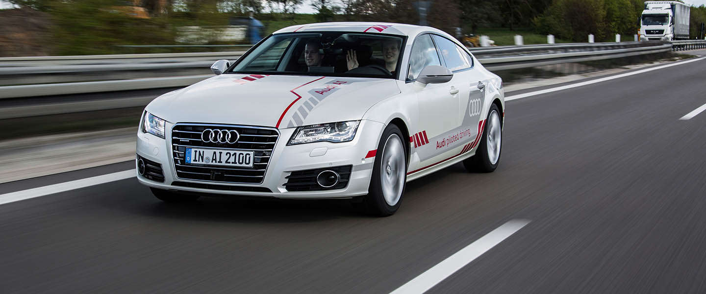 Veel tests met zelfrijdende Audi's op Duitse Autobahn