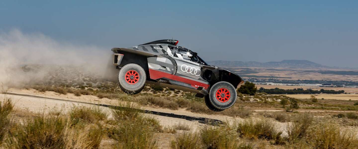 Audi’s nieuwe hybride Dakar Buggy