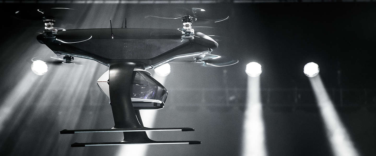 Audi's vliegende taxi getest in Amsterdam