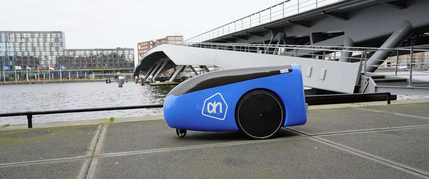 Albert Heijn laat bezorgrobot rijden op High Tech Campus in Eindhoven