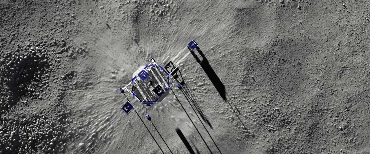 Amazon topman Jeff Bezos presenteert maanlander 'Blue Moon'
