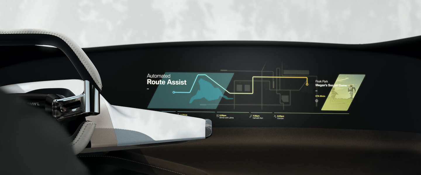 CES 2017: BMW komt met zwevend display geprojecteerd naast het stuurwiel