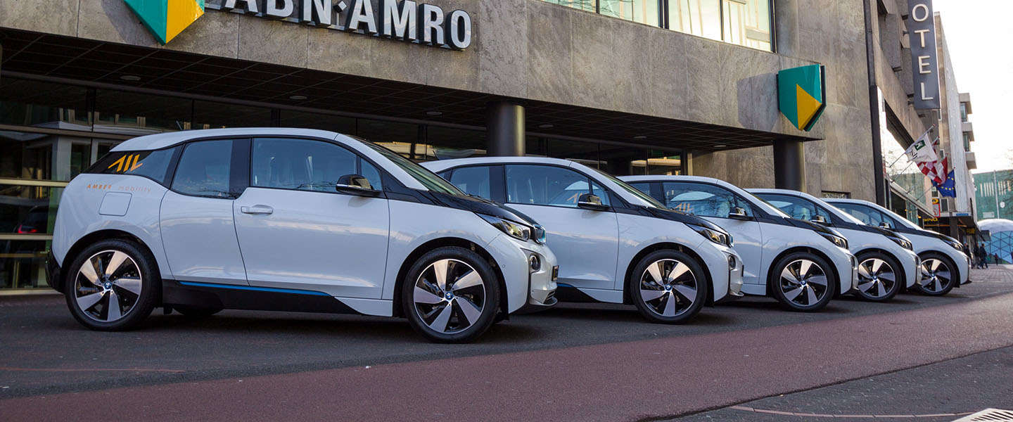 ABN AMRO wil in 2020 volledig CO2-neutraal en kiest voor elektrische deelauto's