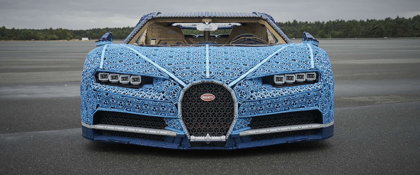 Bugatti Chiron van in totaal meer dan 1 miljoen LEGO Technic onderdelen