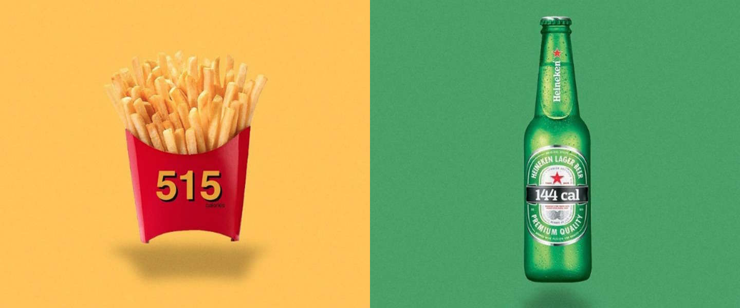 Calorie Brands: logo's van bekende merken getransformeerd tot calorie-aantal