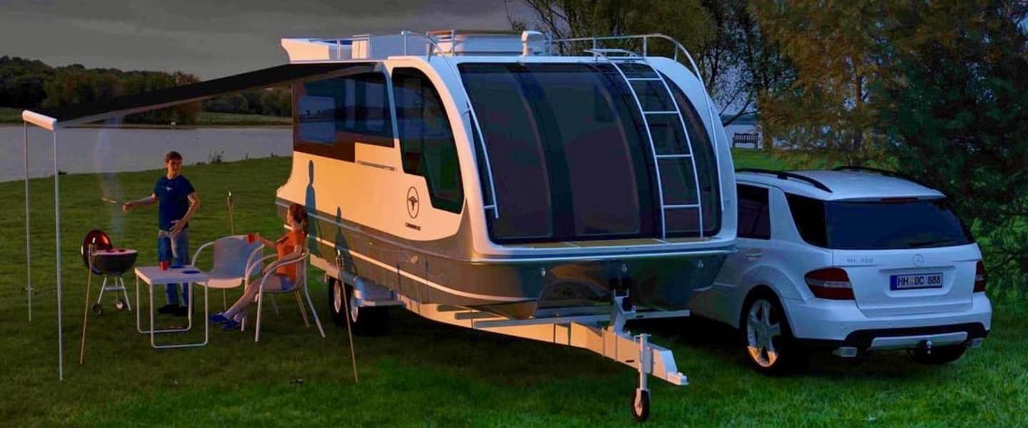 Deze caravanboot kun je echt overal mee naartoe nemen