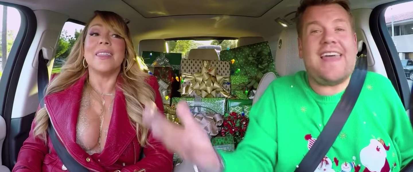 Mariah Carey en haar kerstballen in James Corden's Carpool Karaoke