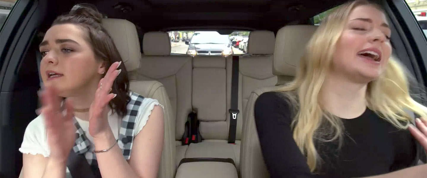 Sophie Turner & Maisie Williams in Carpool Karaoke