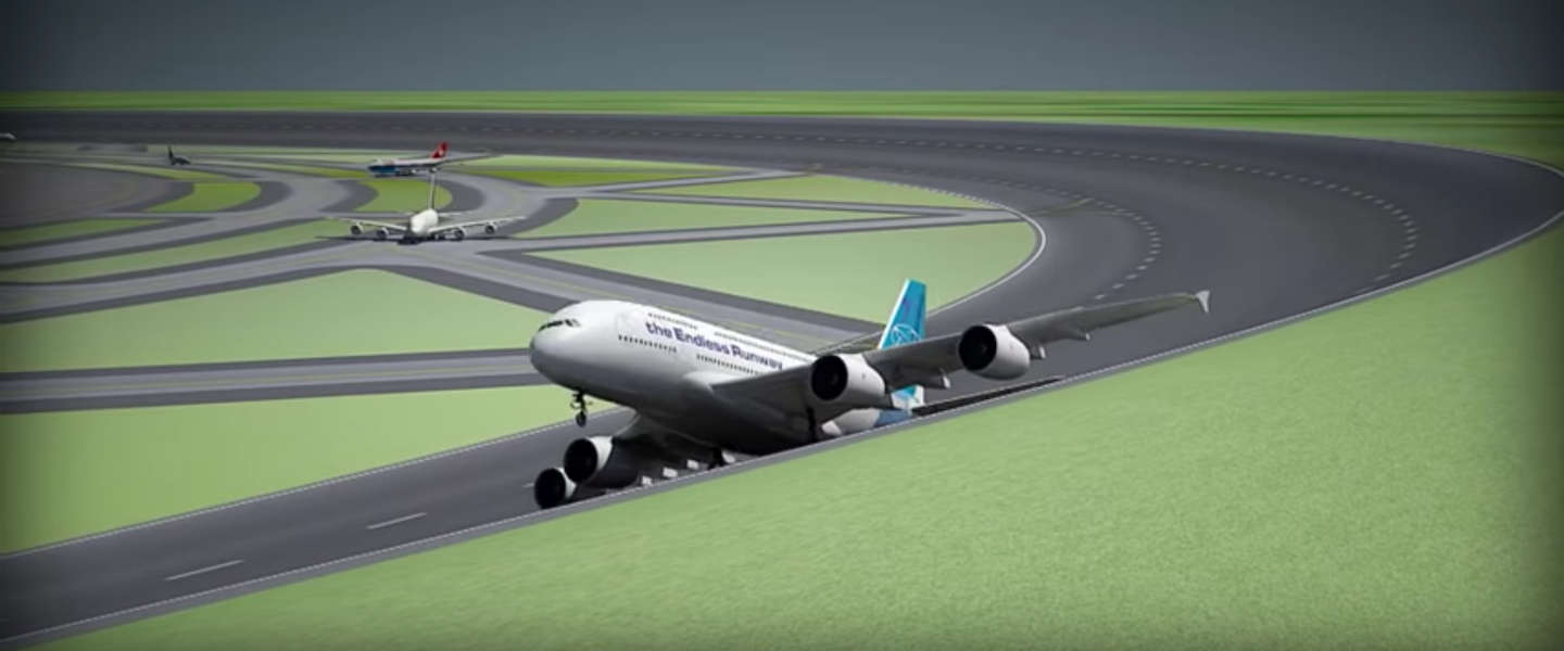Zijn cirkelvormige landingsbanen de toekomst voor luchthavens?