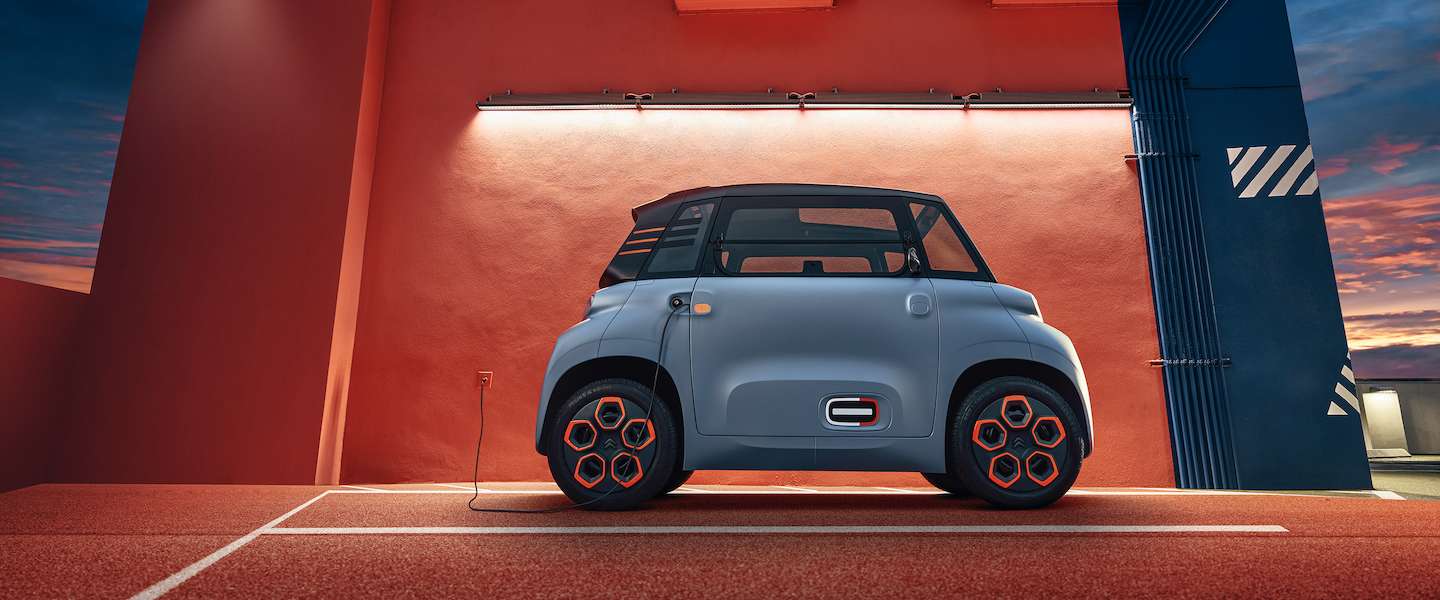 De Citroën Ami is terug maar nu wel elektrisch aangedreven