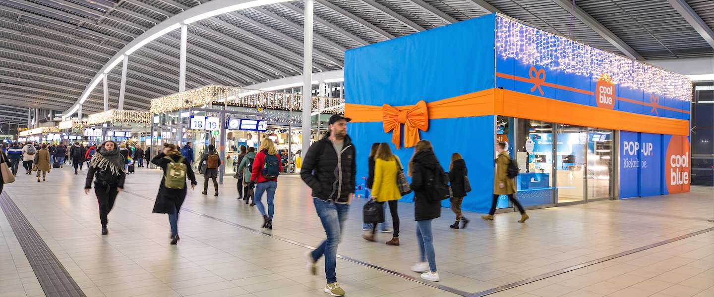 Coolblue opent pop-up winkel op Utrecht Centraal voor afhalen pakketjes