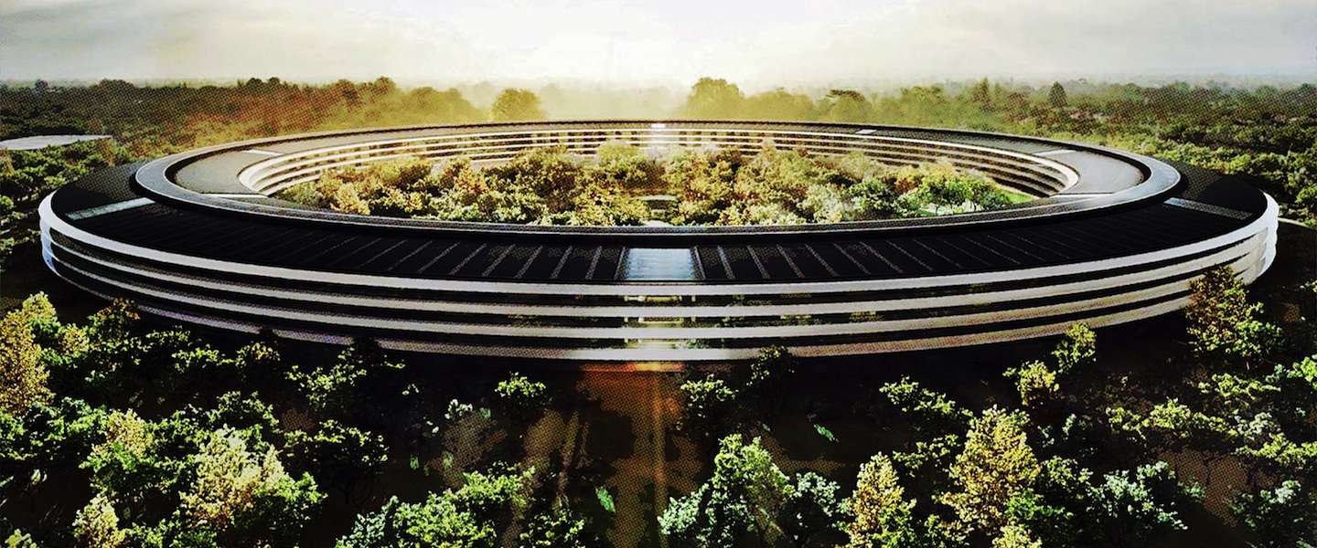 Apple's nieuwe campus van 5 miljard wordt het "groenste" gebouw op aarde