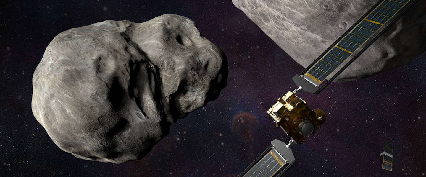 Veel ruimtepuin na botsing met asteroïde