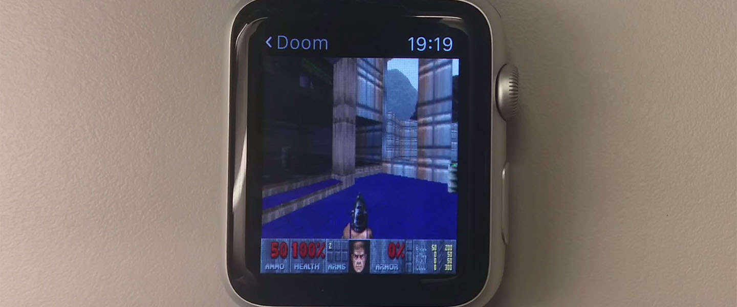 Doom spelen op de Apple Watch