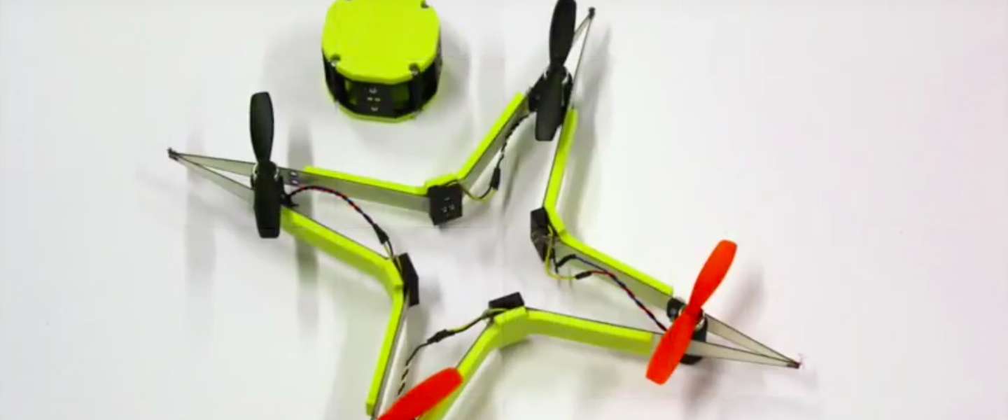 Deze drone raapt zichzelf bij elkaar na een flinke crash