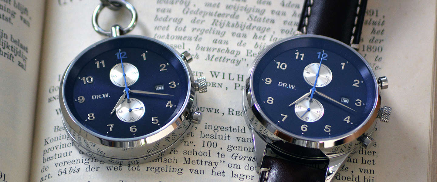 Gezien op Kickstarter DR.W. Een zakhorloge en polshorloge in n