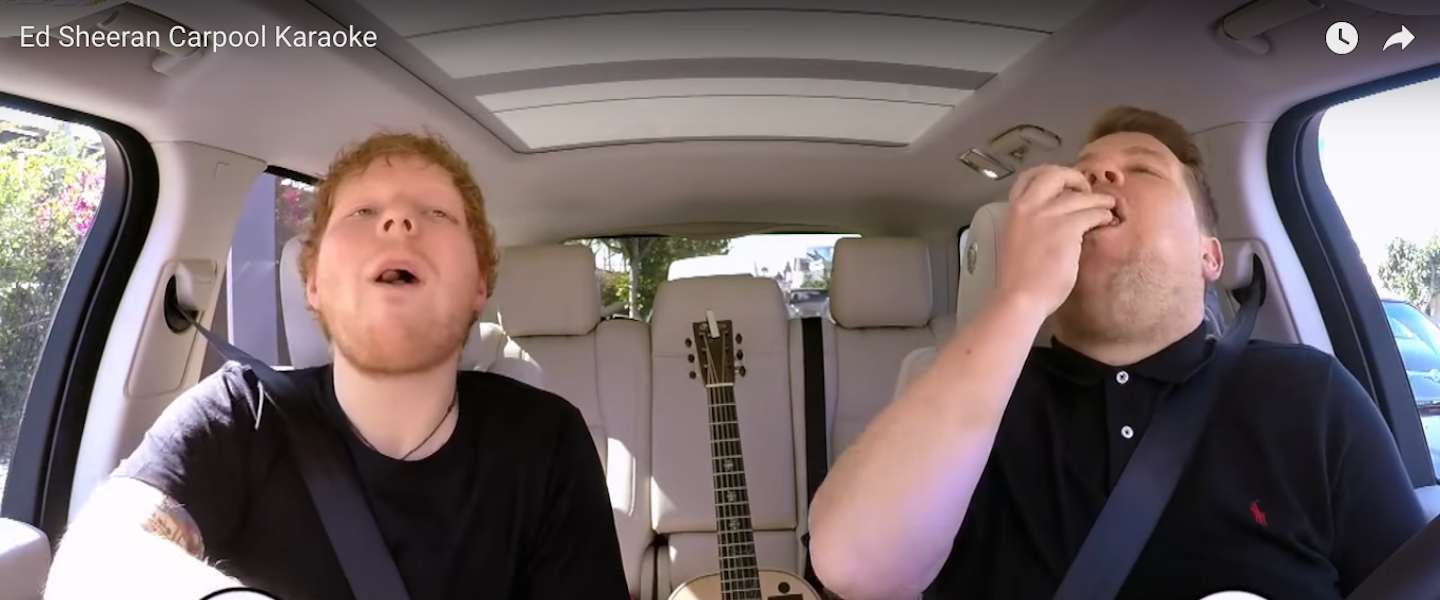 De beste tot nu toe: Carpool Karaoke met Ed Sheeran