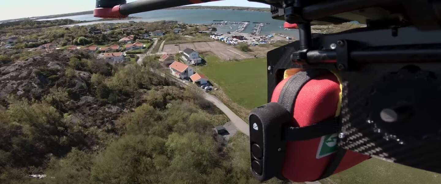 Drone redt patiënt met hartstilstand