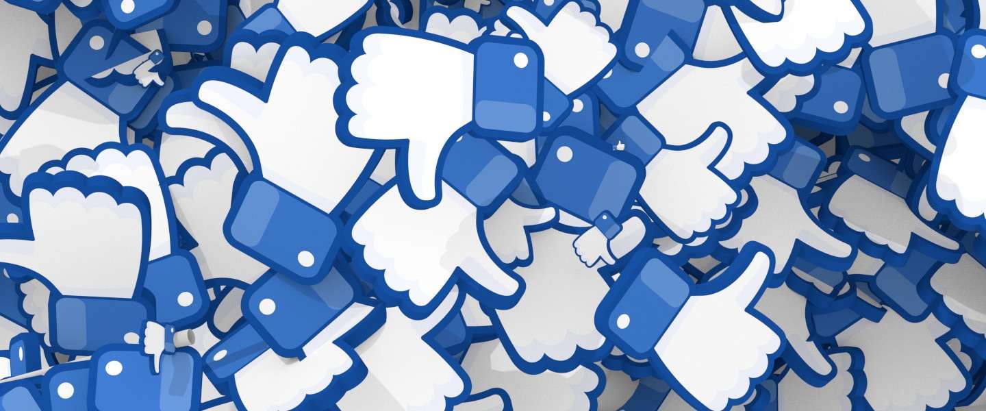 Nieuwe 'downvote'-knop die Facebook test is geen 'dislike'