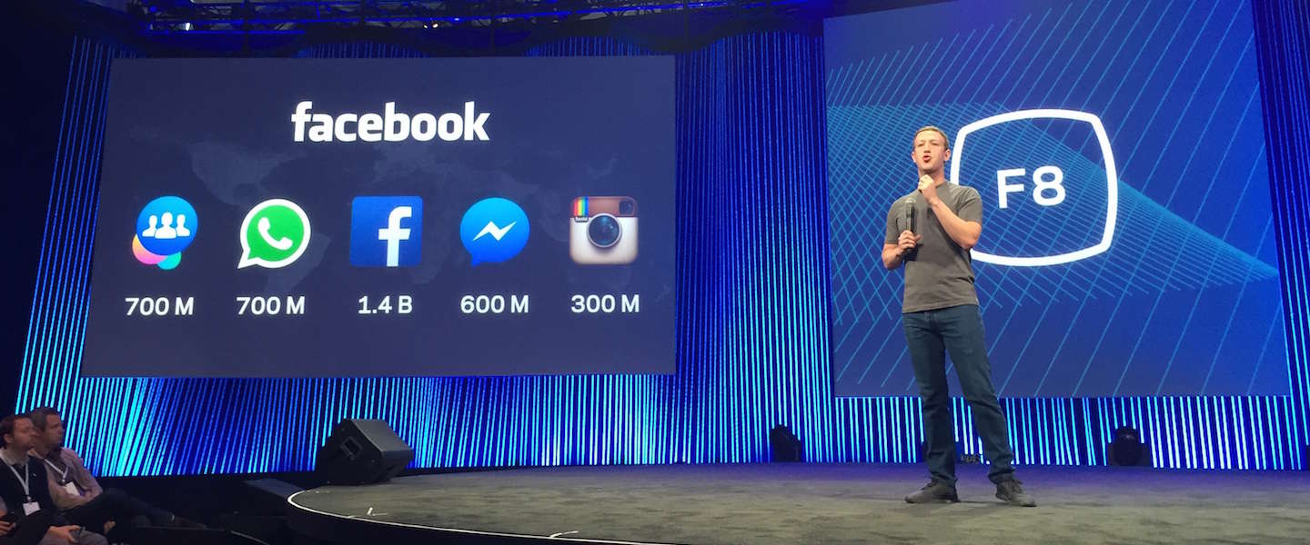 Facebook kondigt chatbots en eigen VR-camera aan