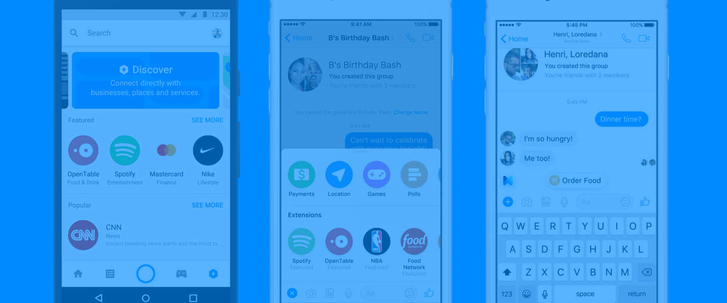 Facebook Messenger 2.0: chatbots, muziekintegratie en bedrijven