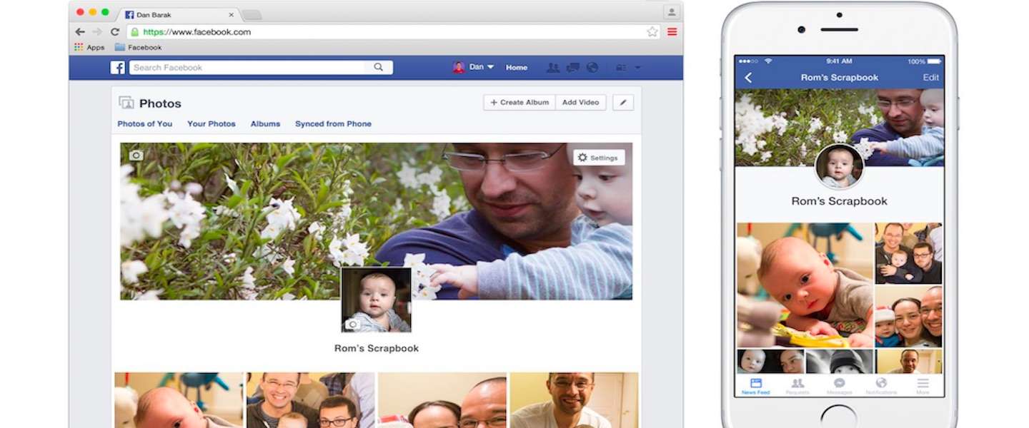 Facebook scrapbook speciaal ontwikkeld voor kinderen