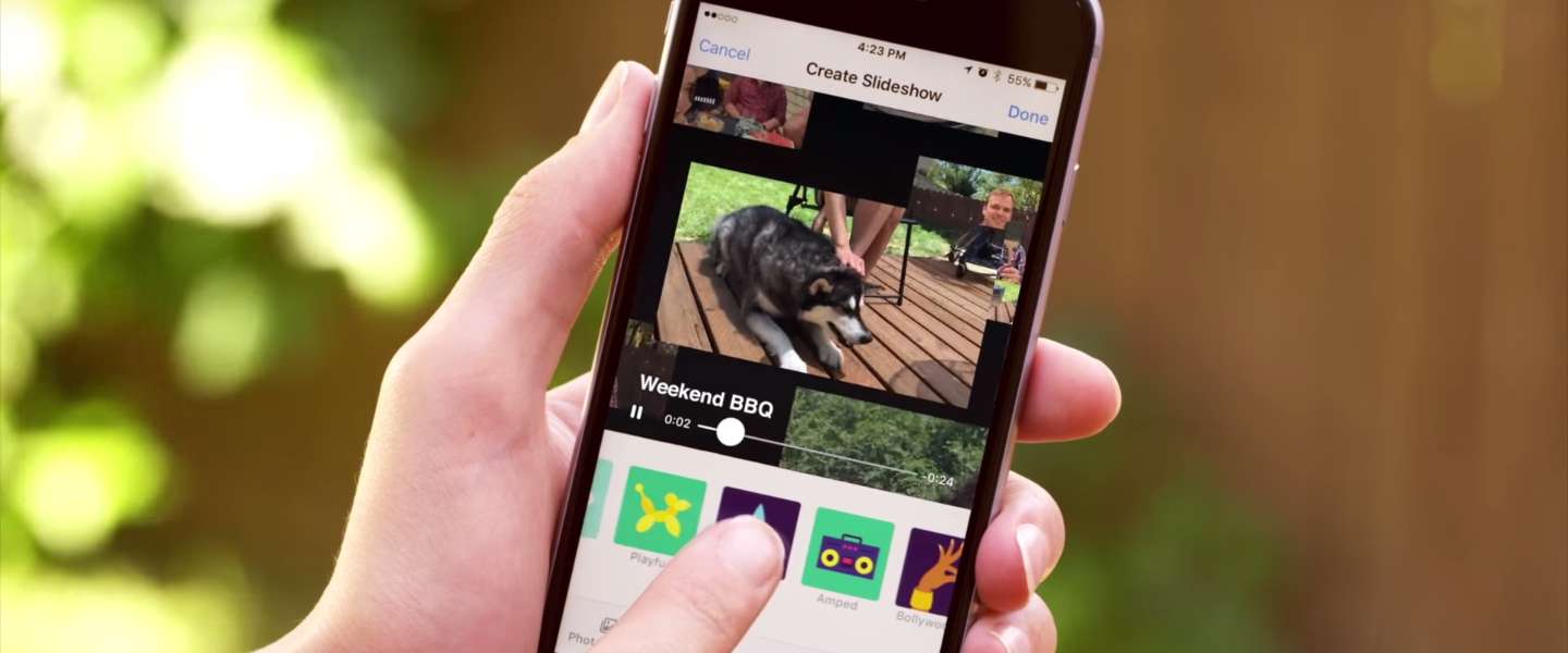 Slideshow: diavoorstellingen maken van foto's op Facebook