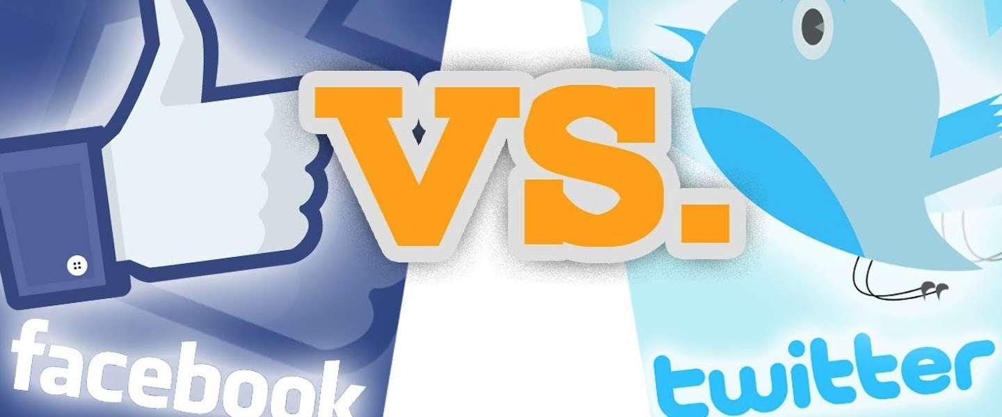 Twitter vs Facebook: Een Infographic