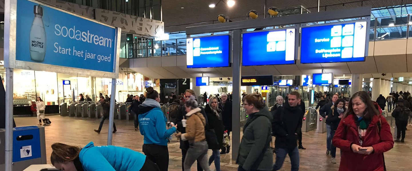 Treinreizigers gaan milieuvriendelijk het nieuwe jaar in