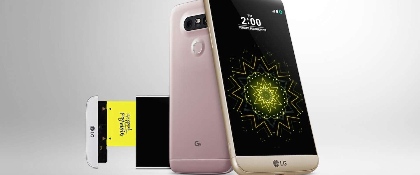 LG lanceert de G5, een 'modulaire smartphone'
