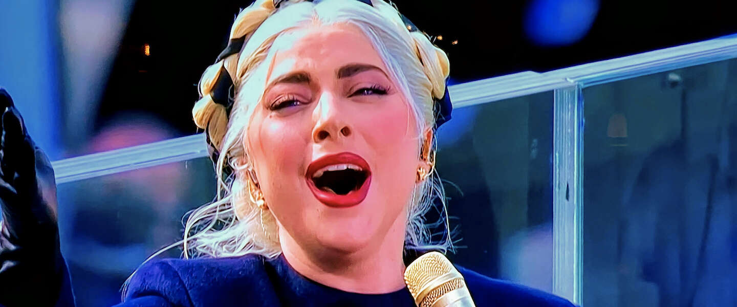 Lady Gaga steelt de show tijdens de inhuldiging van Joe Biden