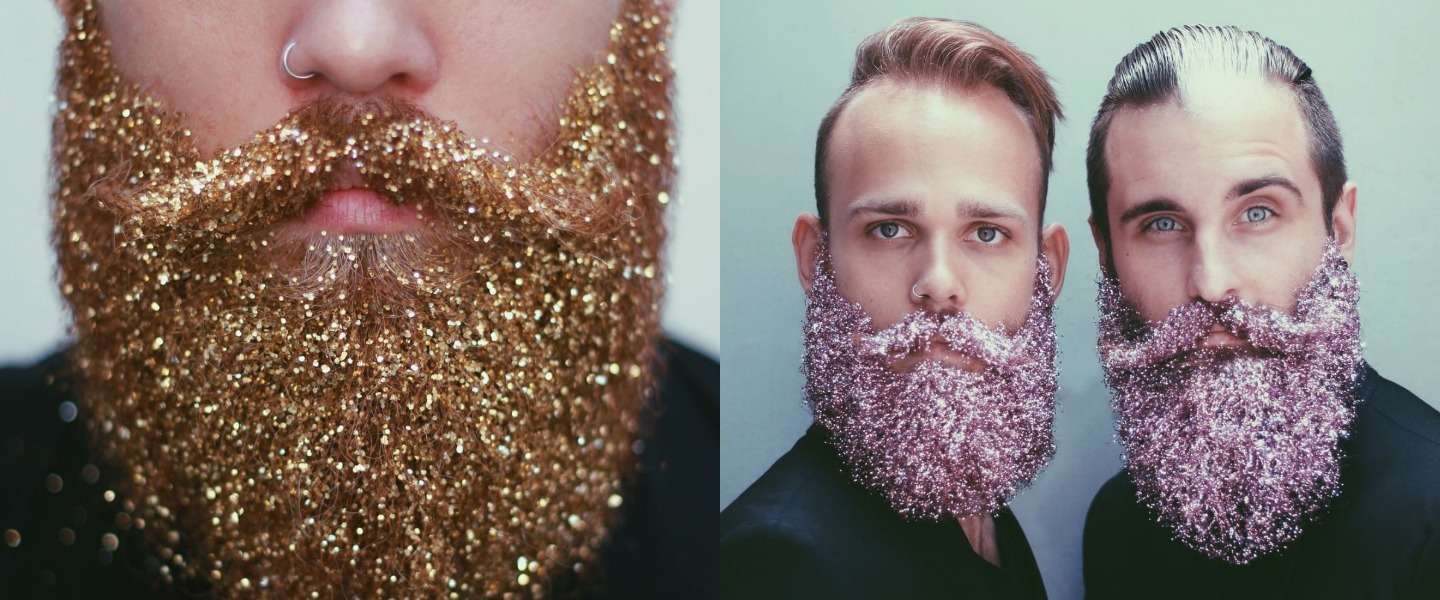Bizarre trend voor de feestdagen: baard met glitter!