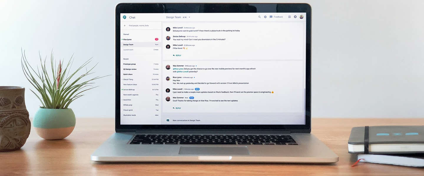 De Slack-killer van Google, Hangouts Chat, eindelijk uit bèta
