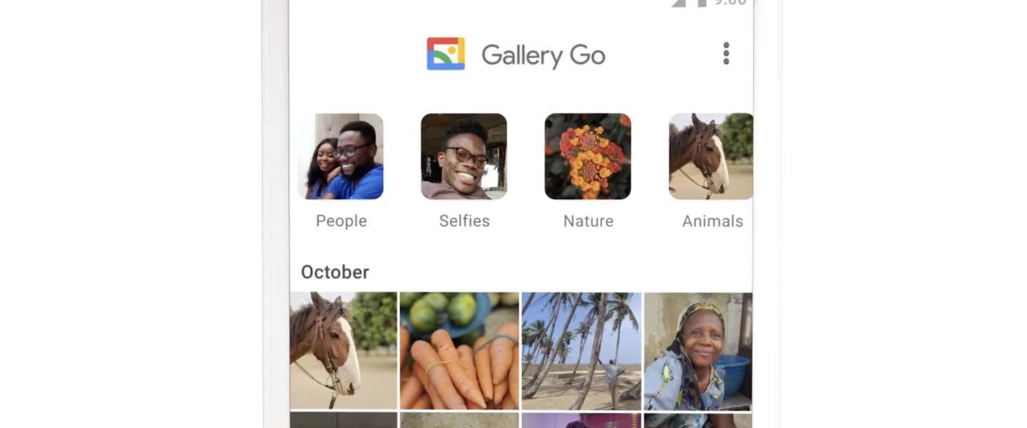 Met Google Gallery Go bewerk je foto's offline