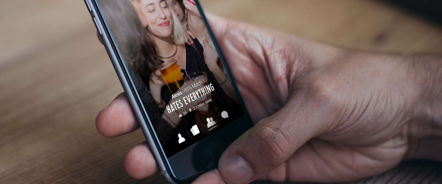 Hater is een dating-app voor mensen die hetzelfde haten als jij