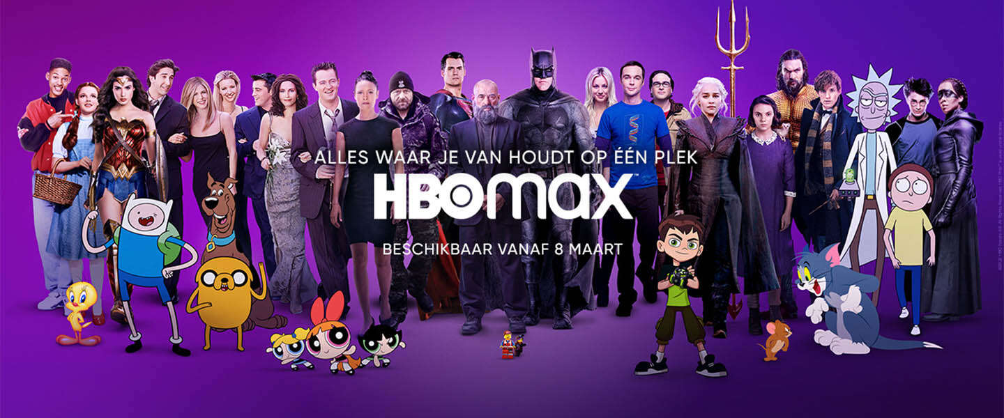 Vanaf 8 maart is HBO MAX beschikbaar in Nederland