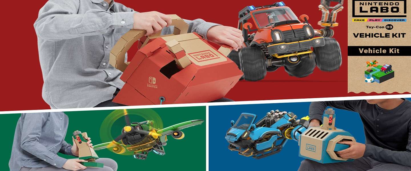 Nintendo Labo 3: lekker voertuigen vouwen